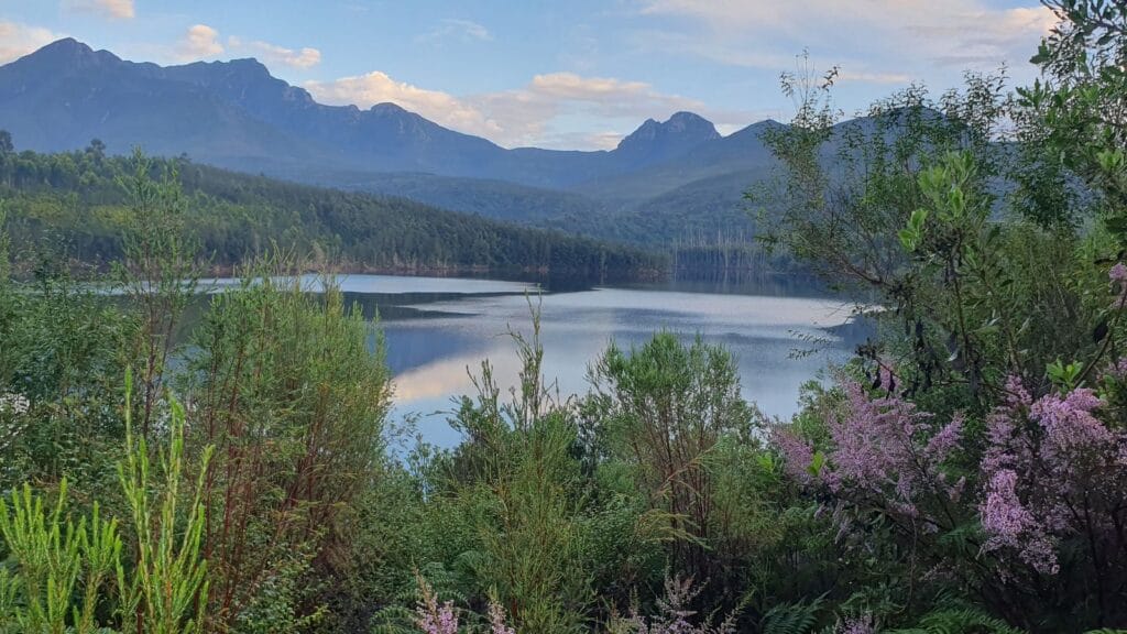 George Dam With Outeniqua Mountain View
